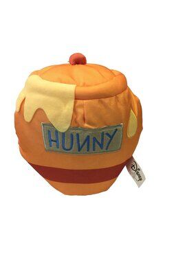 Winnie the Pooh HUNNY POT 7" Canvas Squeaker Dog Toy Disney